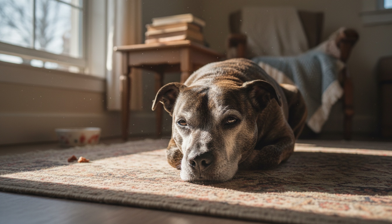 Chien en fin de vie : reconnaître les derniers signes