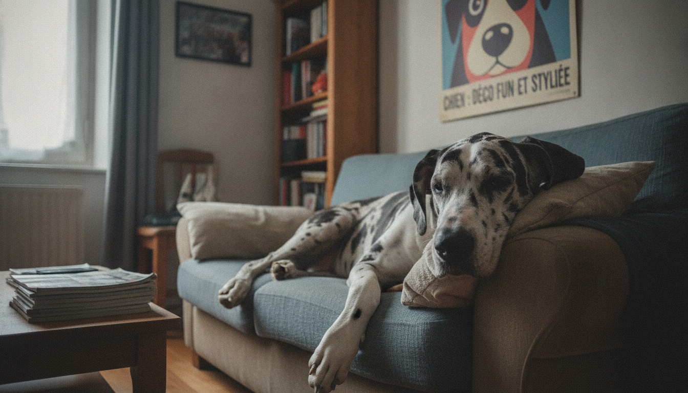 Poster pop art chien : déco fun et stylée
