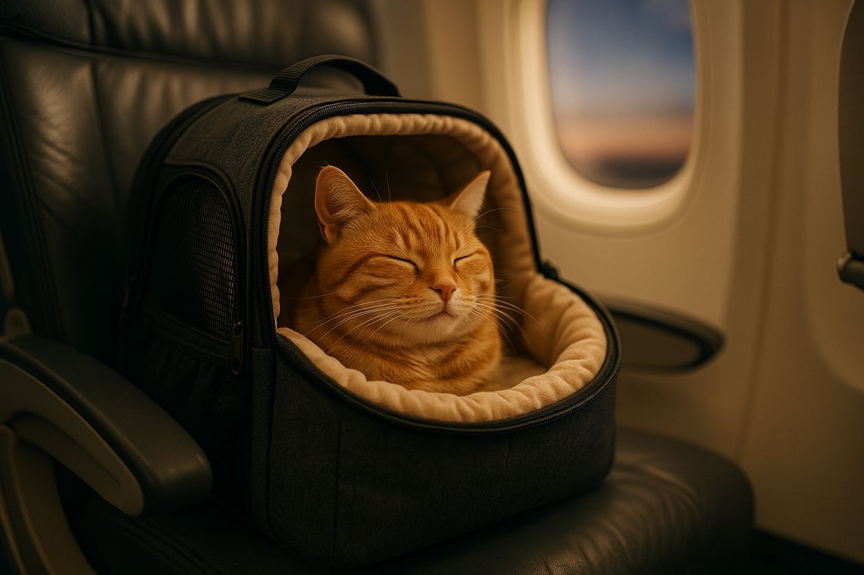 Voyager en avion avec son chat : le guide