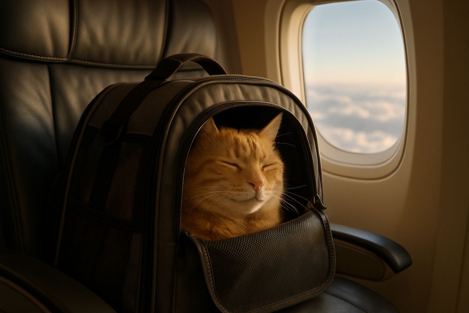 Voyager en avion avec son chat : le guide