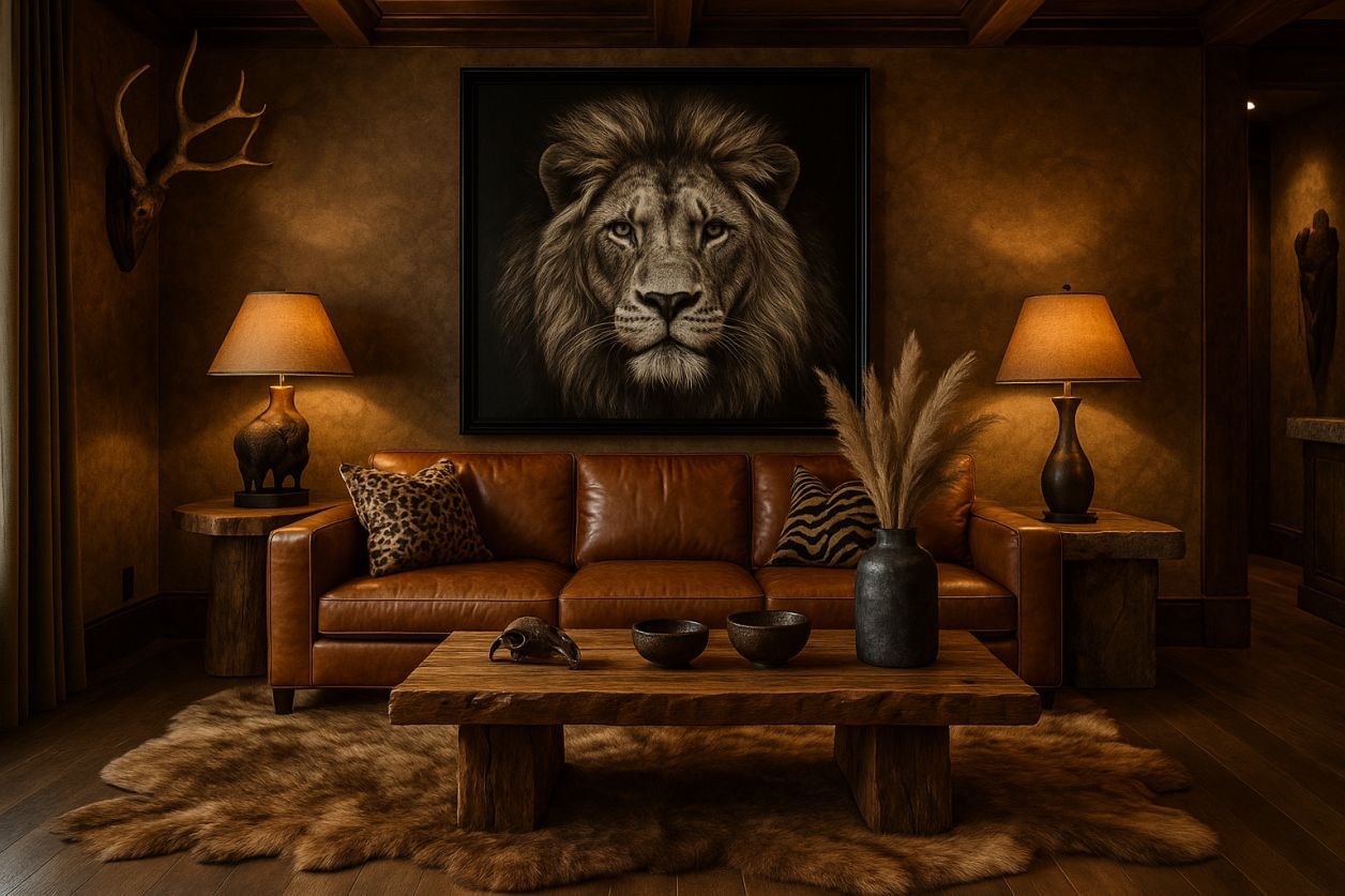 Déco salon : l'esprit animal chic et wild