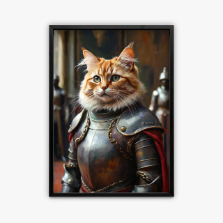 painting Chevalier miaulant : l'épopée royale