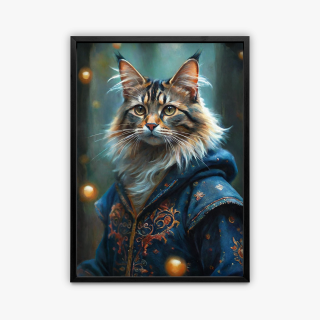 painting Le chat sortilège
