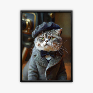 painting Le chat d'affaires