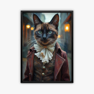 painting Le chat royal
