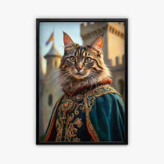 painting Le félin des anneaux