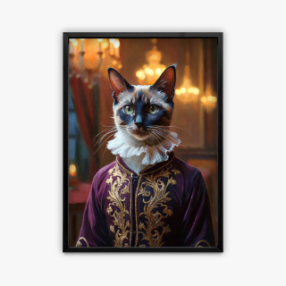painting Le baron miaulifique