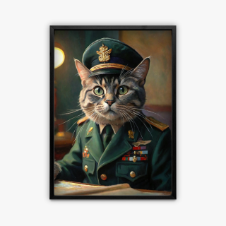 painting Le général miaouventurier