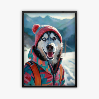 painting Le wouf des neiges
