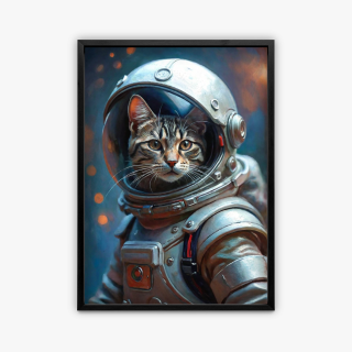 painting Interstellachat : mission cosmos