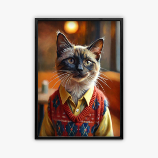 painting Le chat-diateur