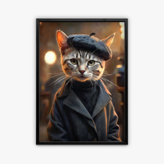 painting Le chat béret-sien