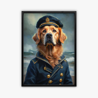 painting Capitaine des mers et des croquettes