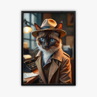 painting L'inspecteur Miaou