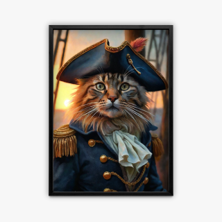 painting Le capitaine des croquettes des Caraïbes
