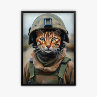 painting Félin 13 : mission camouflage