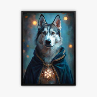 painting Le chien des anneaux