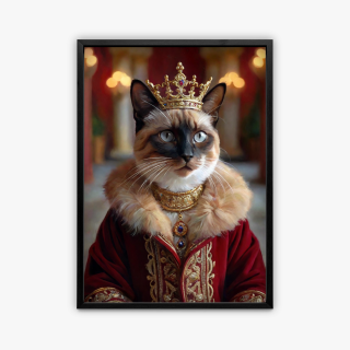 painting Le roi miaulant