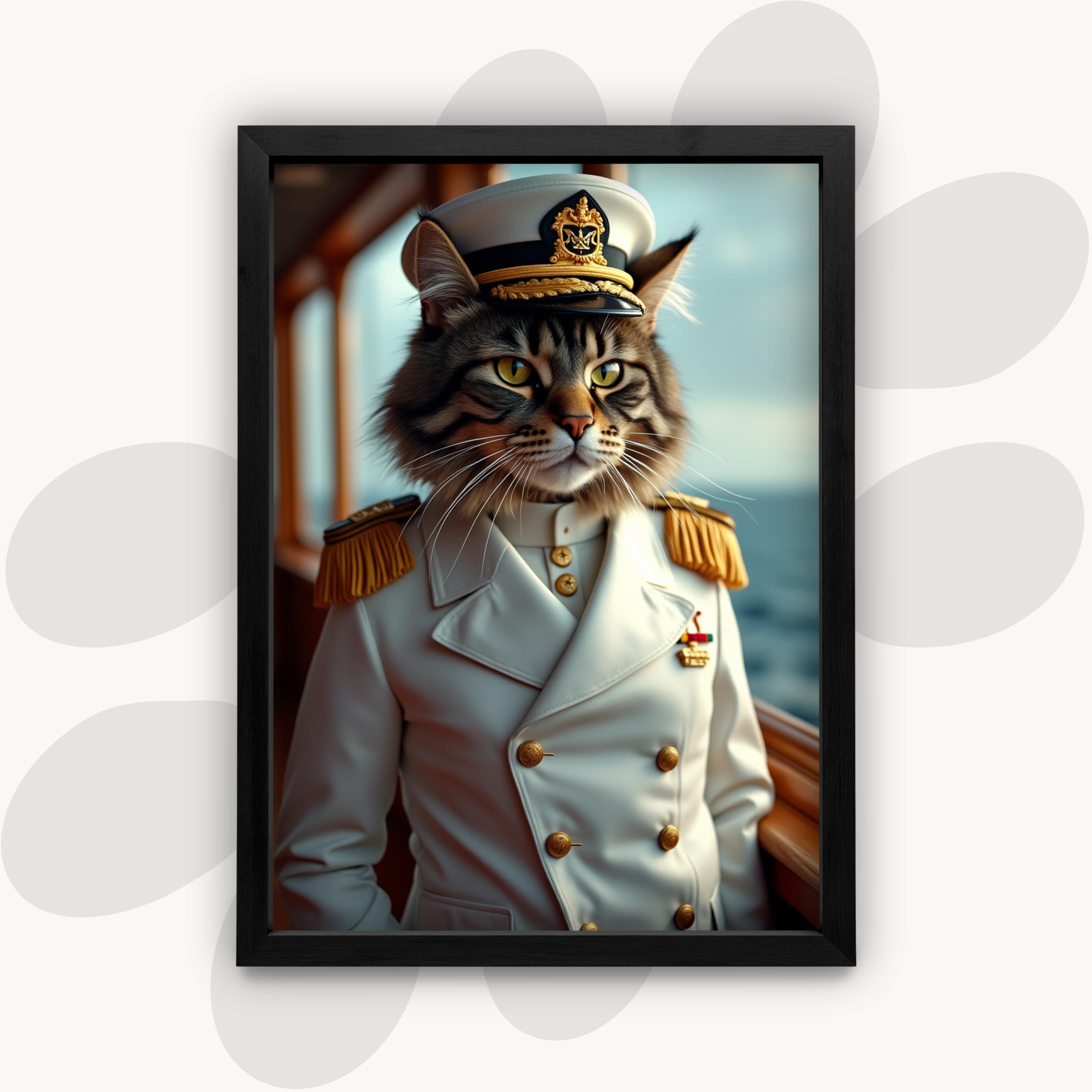 Capitaine Miaou sur l'océan