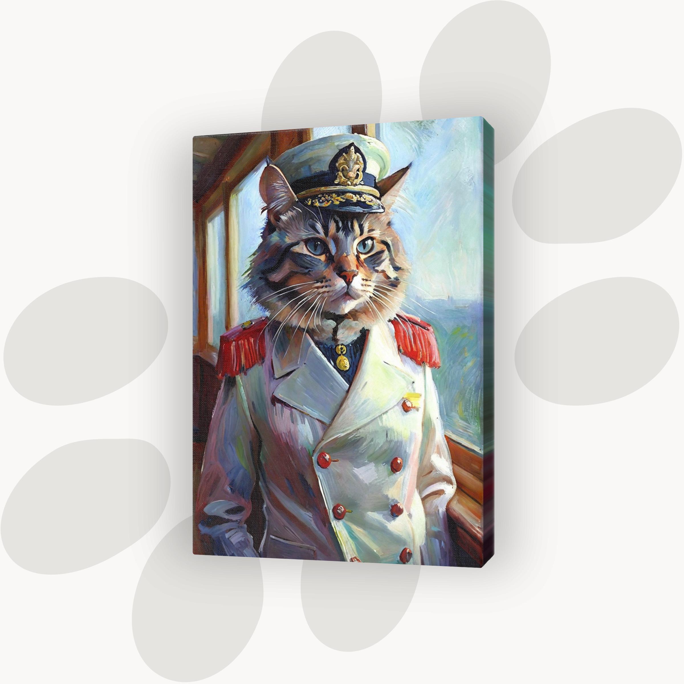 Capitaine Miaou sur l'océan